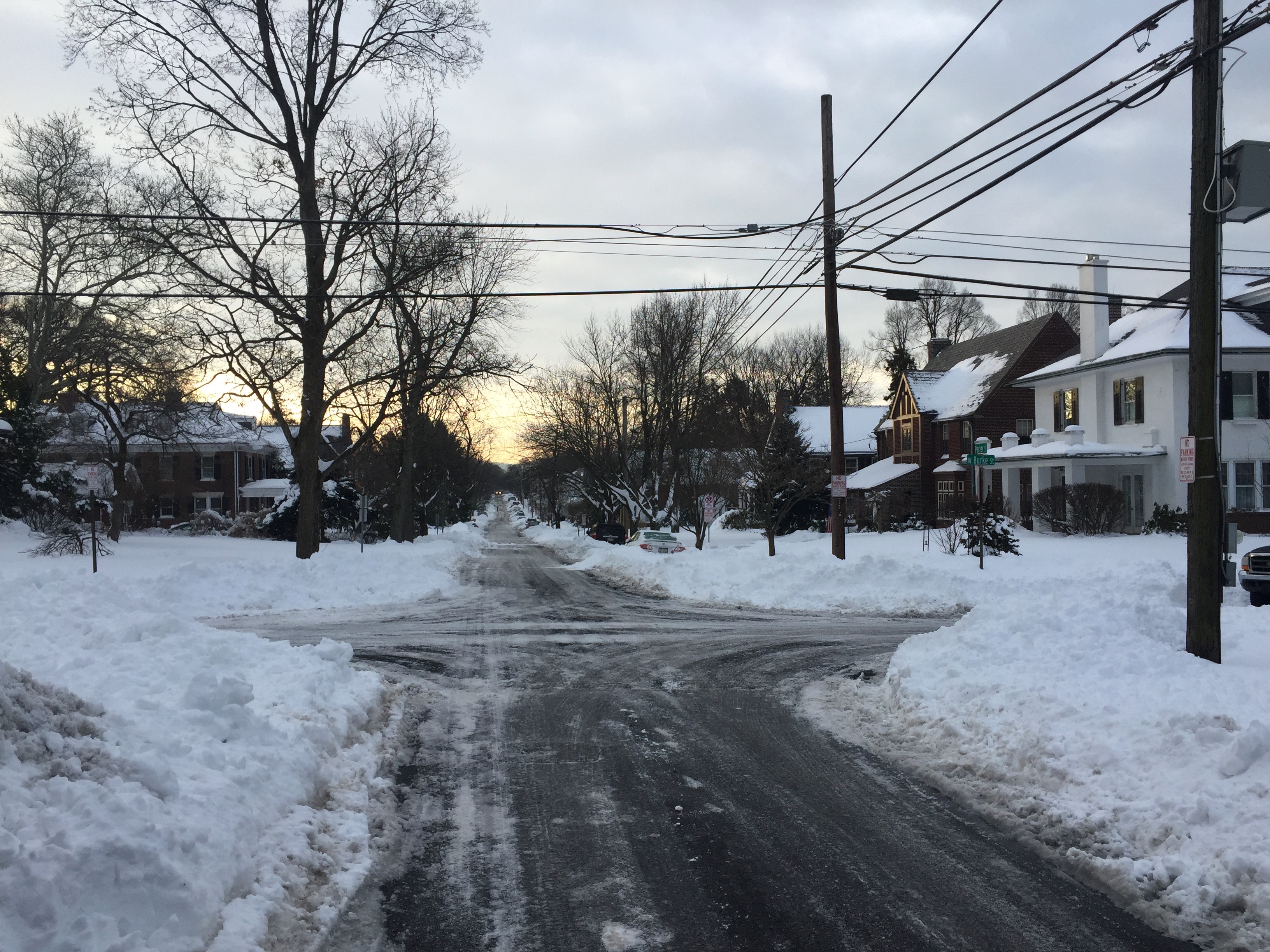 The snowy aftermath of January 2016's blizzard. It sidelined my exercise regime for a few days.